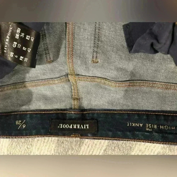 Liverpool Abby High-rise Ankle With Released Hem Womens Jeans Size 6/28. - Picture 9 of 12